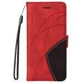 Bi-Color Series Samsung Galaxy A32 5G/M32 5G Wallet Case - Red