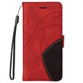 Bi-Color Series Google Pixel 6 Wallet Case - Red