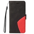 Bi-Color Series Motorola Moto G50 Wallet Case - Black