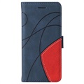 Bi-Color Series Nokia G10/G20 Wallet Case - Blue