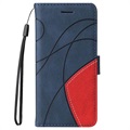 Bi-Color Series Nokia G10/G20 Wallet Case - Blue