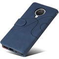 Bi-Color Series Nokia G10/G20 Wallet Case - Blue