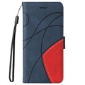 Bi-Color Series Samsung Galaxy A51 Wallet Case - Blue