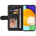 Bi-Color Series Samsung Galaxy A52 5G Wallet Case - Black