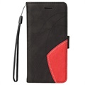 Bi-Color Series iPhone 7/8/SE (2020)/SE (2022) Wallet Case - Black