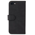 Bi-Color Series iPhone 7/8/SE (2020)/SE (2022) Wallet Case - Black