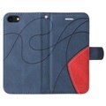 Bi-Color Series iPhone 7/8/SE (2020)/SE (2022) Wallet Case - Blue