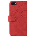 Bi-Color Series iPhone 7/8/SE (2020)/SE (2022) Wallet Case - Red