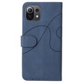 Bi-Color Series Xiaomi Mi 11 Lite 5G Wallet Case - Blue