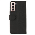 Bi-Color Series Samsung Galaxy S21 5G Wallet Case - Black