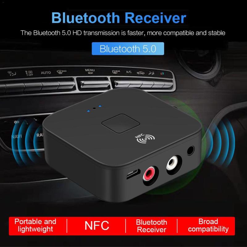 Douk Audio HiFi Bluetooth 5.0 Receiver – With USB SD FM Radio, Stereo RCA