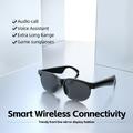 Bluetooth 5.3 Smart Audio Sunglasses with AI Translation - Black