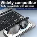 Bluetooth 5.3 Smart Audio Sunglasses with AI Translation - Black