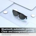 Bluetooth 5.3 Smart Audio Sunglasses with AI Translation - Black