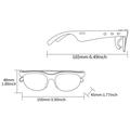 Bluetooth 5.3 Smart Audio Sunglasses with AI Translation - Black