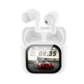 Bluetooth 5.4 AI Translation Wireless Earphones with Touchscreen Charging Case - White