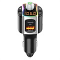 Bluetooth FM Transmitter & Fast Car Charger w/ LED Light BC67