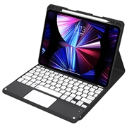 iPad Air 13 2026/2025/2024/iPad Pro 12.9 2022/2021/2020/2018 Bluetooth Keyboard Case - Black