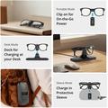BoboVR CG2 3-in-1 Charging Dock for Meta Ray-Ban Smart Glasses - Black