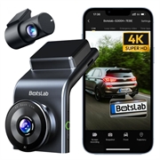 Botslab G300H Plus Dash/Rear Camera - 4K, Wi-Fi, GPS, 2.4" LCD - Grey
