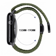 Apple Watch Braided Nylon Magnetic Strap - 49mm/46mm/45mm/44mm - Green