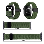 Apple Watch Braided Nylon Magnetic Strap - 49mm/46mm/45mm/44mm - Green