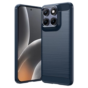 Motorola Edge 70 Fusion/70 Fusion+ Brushed TPU Case - Carbon Fiber - Blue