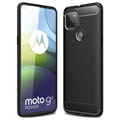 Motorola Moto G9 Power Brushed TPU Case - Carbon Fiber
