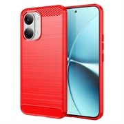 Xiaomi Redmi Turbo 5 Max/Poco X8 Pro Max Brushed TPU Case - Carbon Fiber - Red