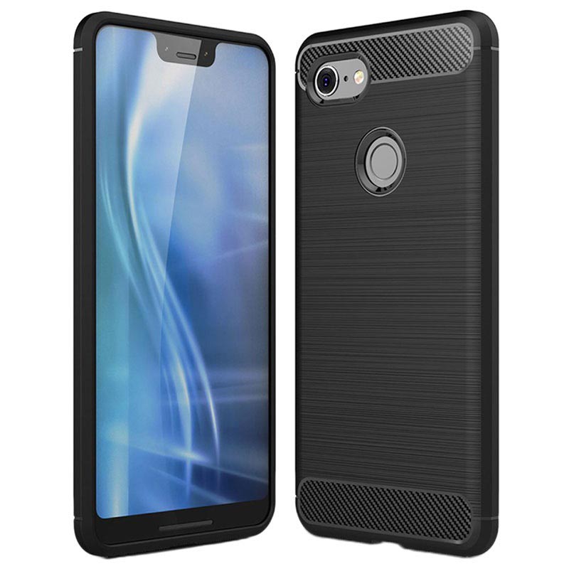 Google Pixel 3 Xl Brushed Tpu Case Carbon Fiber