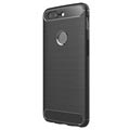 OnePlus 5T Brushed TPU Cover - Carbon Fiber - Black