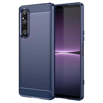 Sony Xperia 1 V Brushed TPU Case - Carbon Fiber