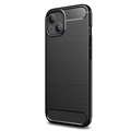 iPhone 13 Mini Brushed TPU Case - Carbon Fiber - Black