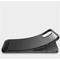 iPhone 13 Mini Brushed TPU Case - Carbon Fiber - Black