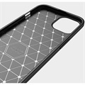 iPhone 13 Mini Brushed TPU Case - Carbon Fiber - Black