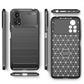 Xiaomi Poco X4 Pro 5G Brushed TPU Case - Carbon Fiber - Black