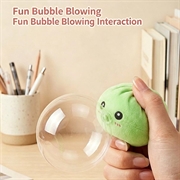 Bubble Blowing Dumpling Squishy Stress Relief Toy with Steamer Box - Green