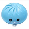 Bubble Blowing Dumpling Squishy Stress Relief Toy with Steamer Box - Blue