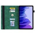 Business Style Samsung Galaxy Tab A7 10.4 (2020) Smart Folio Case - Green