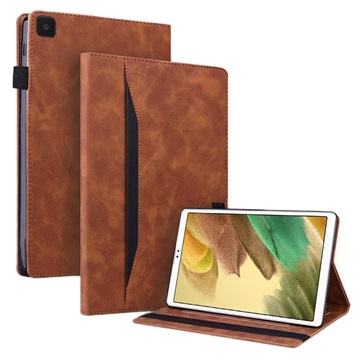 Business Style Samsung Galaxy Tab A7 Lite Smart Folio Case - Brown