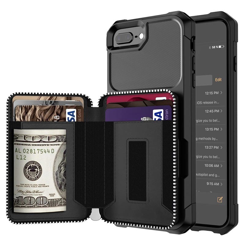 Business Style Iphone 7 Plus 8 Plus Tpu Case With Wallet