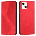 Business Style iPhone 13 Mini Wallet Case - Red