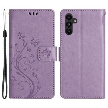 Samsung Galaxy A54 5G Butterfly Series Wallet Case - Violet