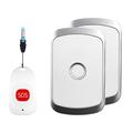 C20 Elderly Monitoring Alarm - 1 Call Button, 2 Receivers - Silver