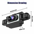 C313 4-Channel 1080p WiFi Dash Cam with Rear Camera - Inside/Outside Record - Black