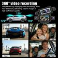 C313 4-Channel 1080p WiFi Dash Cam with Rear Camera - Inside/Outside Record - Black
