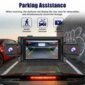 C313 4-Channel 1080p WiFi Dash Cam with Rear Camera - Inside/Outside Record - Black