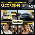 C315 4-Channel WiFi Dash Cam with 360 Coverage - Black