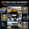 C315 4-Channel WiFi Dash Cam with 360 Coverage - Black
