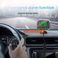 C80 6-in-1 Car HUD Display with Bluetooth 5.3, FM Transmitter - Black